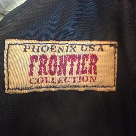 Vintage S black mini fringe western skirt boho - Picture 3 of 4